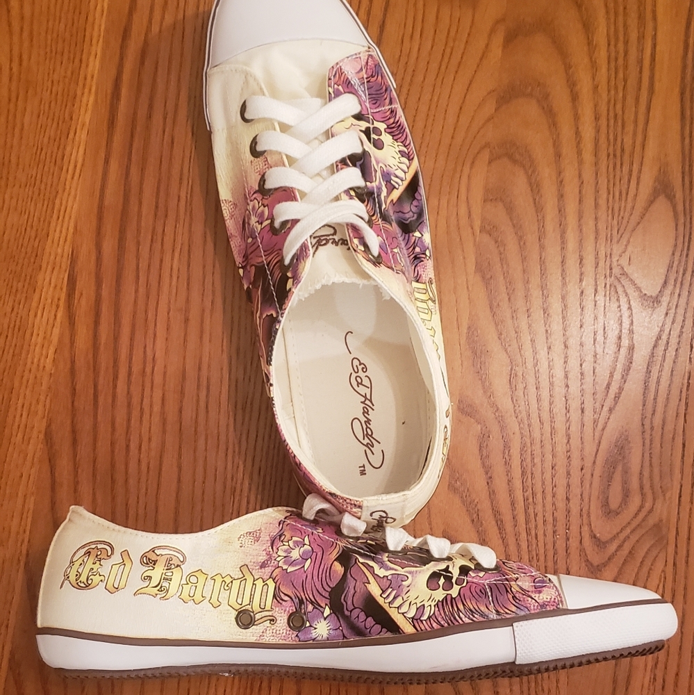Ed Hardy sneakers, size 8 - Picture 7 of 10